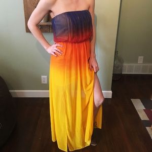 Bisou Bisou Strapless Maxi Dress - Size 4